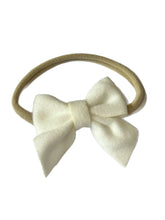 Load image into Gallery viewer, Suede Bow Headband