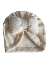 Load image into Gallery viewer, Textured Bow Turban