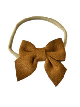 Load image into Gallery viewer, Suede Bow Headband