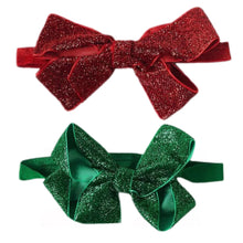 Load image into Gallery viewer, Glitter Christmas Bow