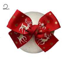 Load image into Gallery viewer, Christmas Theme Bow