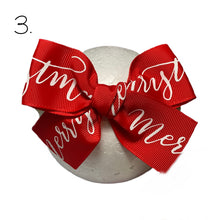 Load image into Gallery viewer, Christmas Theme Bow