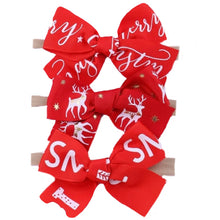 Load image into Gallery viewer, Christmas Theme Bow