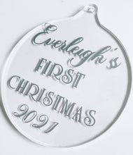Load image into Gallery viewer, Personalised Acrylic Christmas Bauble