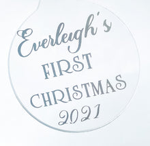 Load image into Gallery viewer, Personalised Acrylic Christmas Bauble
