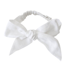 Load image into Gallery viewer, Snuggle Hunny Linen Bow Headband