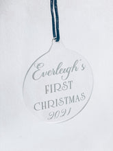 Load image into Gallery viewer, Personalised Acrylic Christmas Bauble
